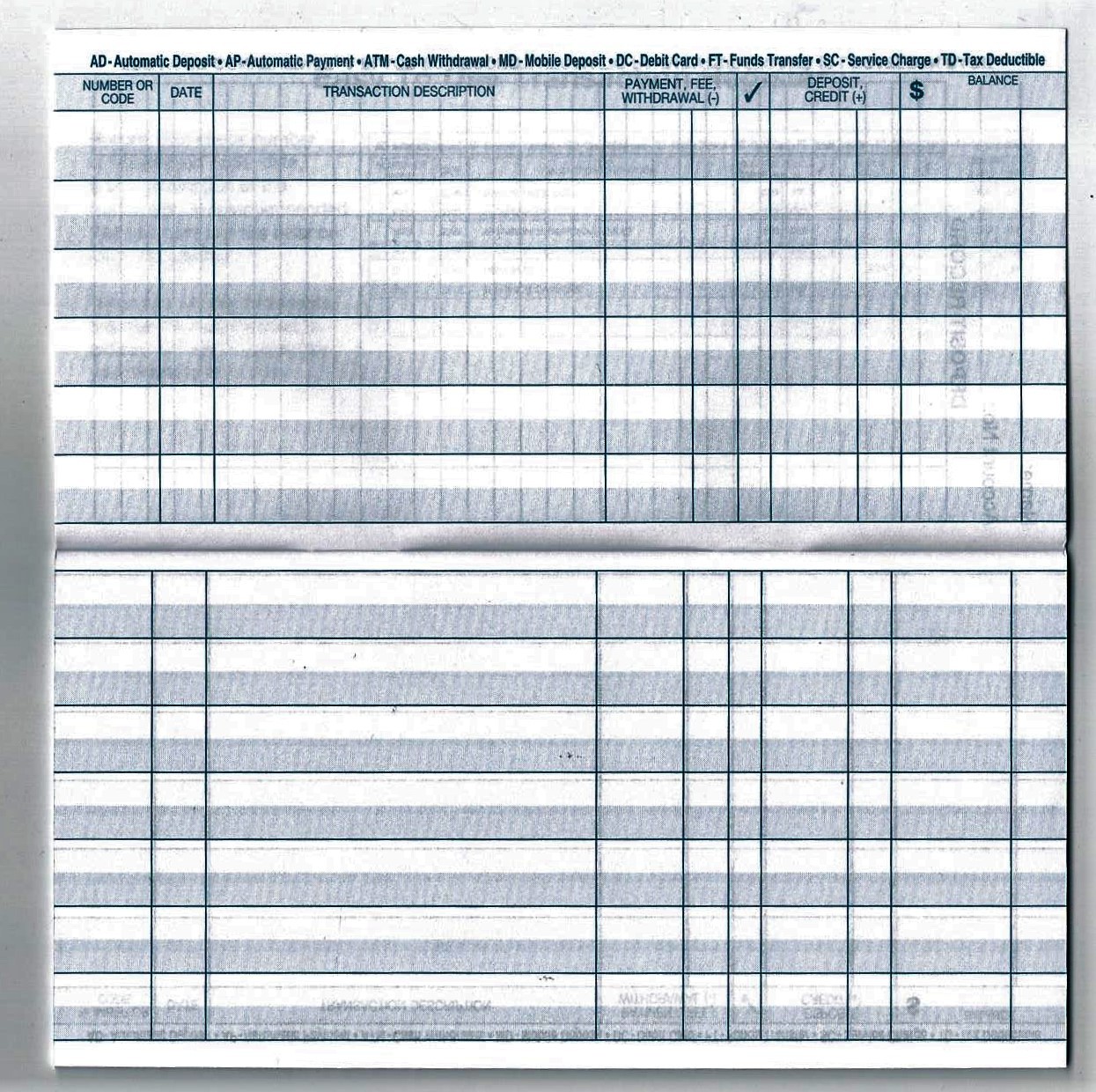 Deluxe Checking Checkbook Transaction Register Brand New