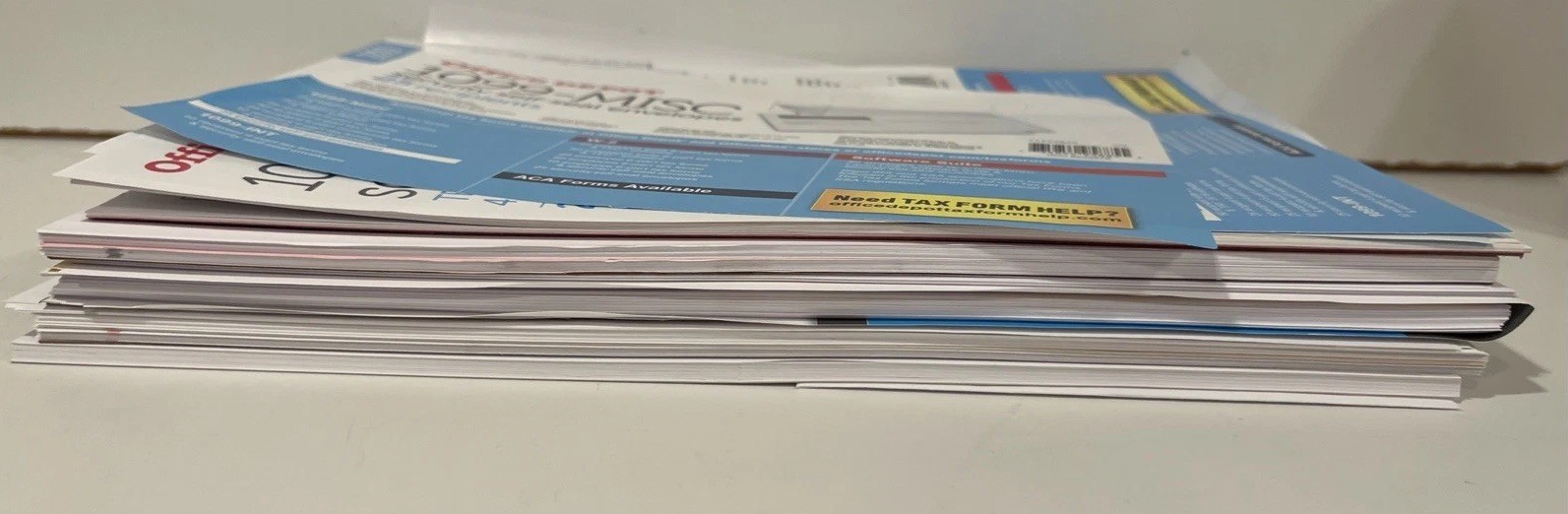 Office Depot Laser Link Software Suite W-2 + 1099-Misc 50 Employees 2019 USA W2