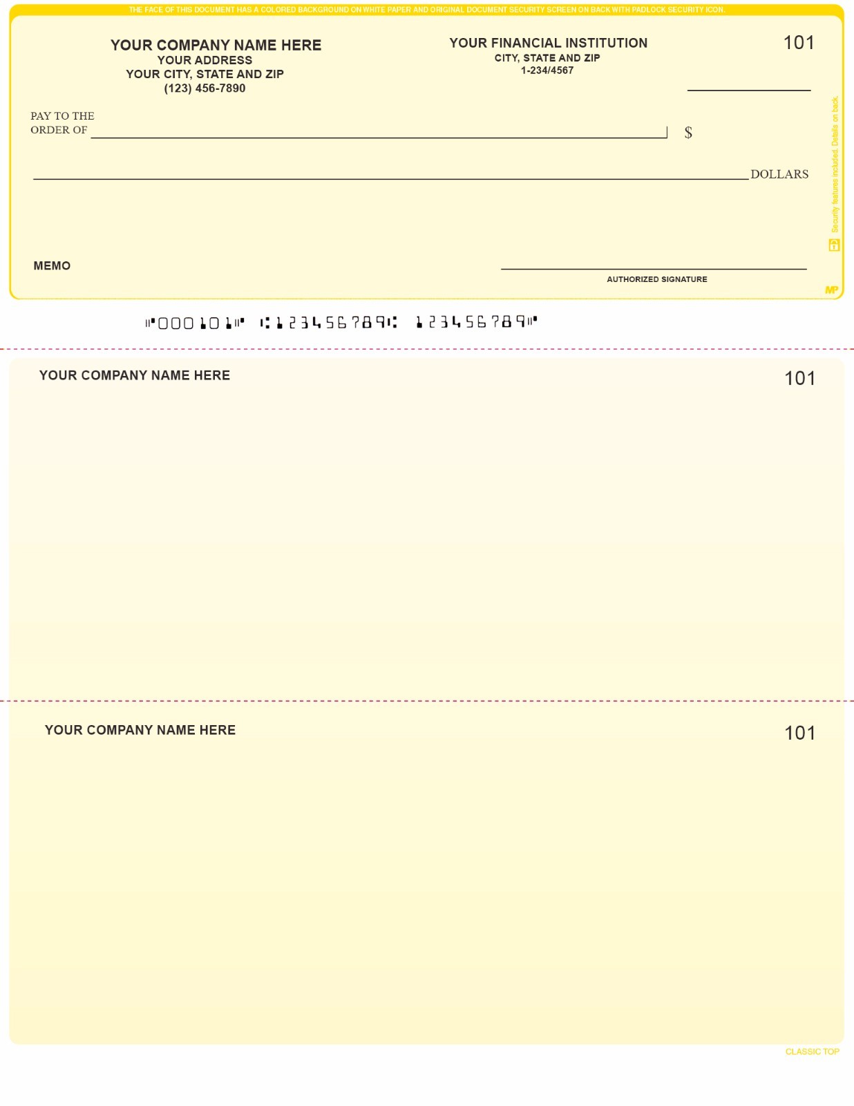 Printed Computer Checks Comparable With QuickBooks w / CUSTOM Logo 100 Checks