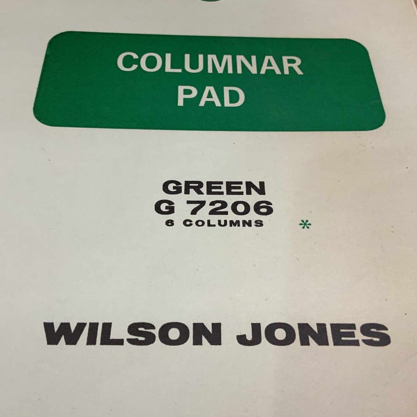 Lot 2 Vintage Columnar Pads Wilson Jones Boorum Pease 6 Column USA Accounting