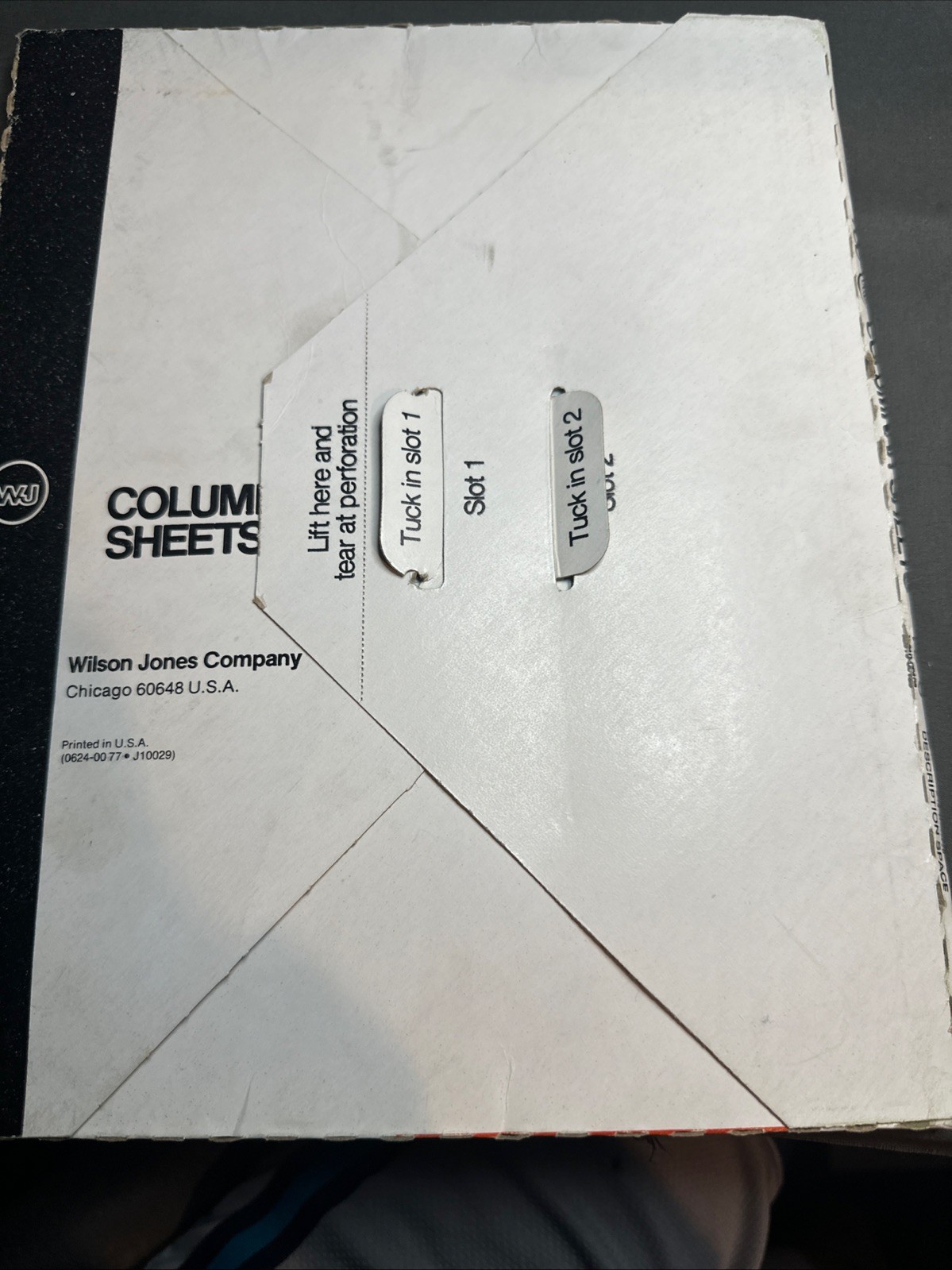 4-Wilson Jones Columnar Sheets 10-6white 6 Column 100ct Vintage