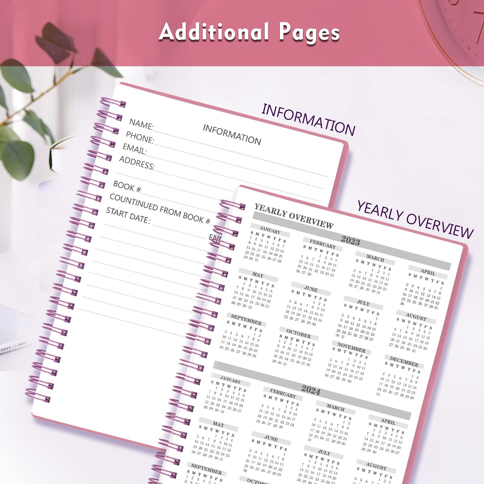 Double Spiral Check Registers Budget Planner for Personal Checkbook