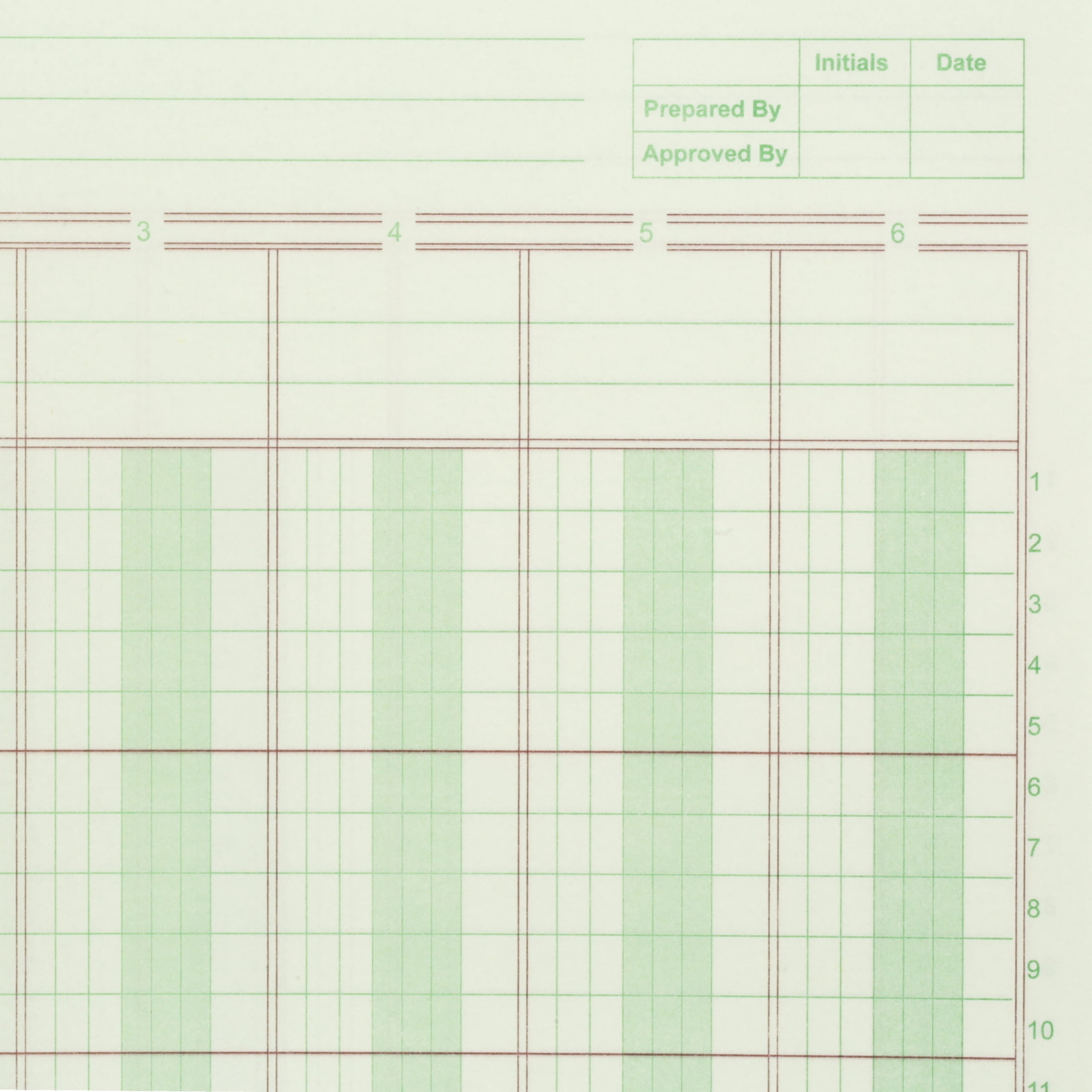 New Norcom, Columnar Ledger Pad, 6 Columns, 8.5″ x 11″, Heavy weight design