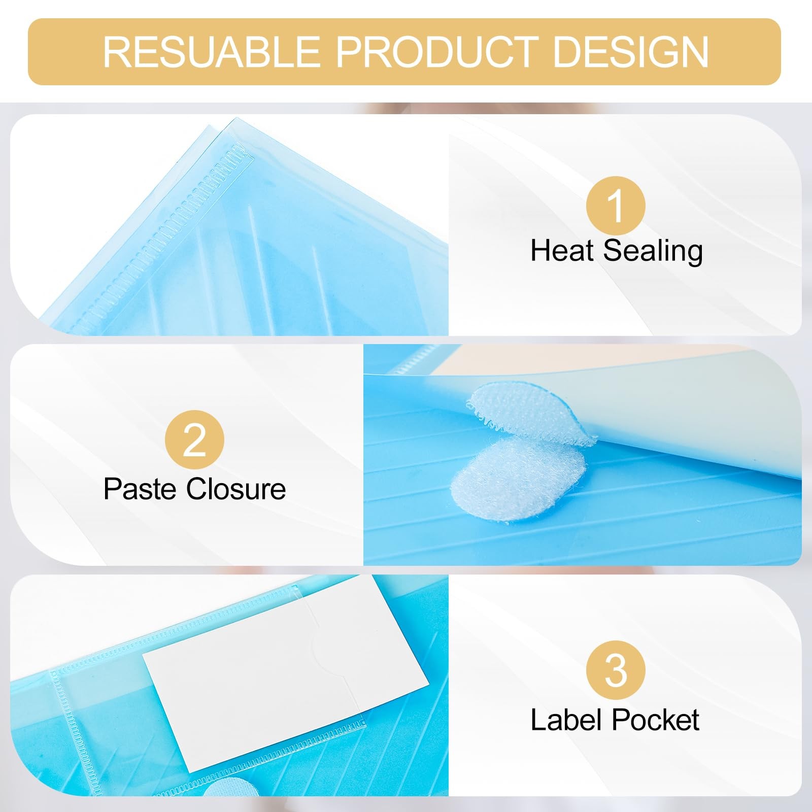 WORPSON 10 Pack, Plastic Envelopes File Folders, HeavyDuty Document Mixed