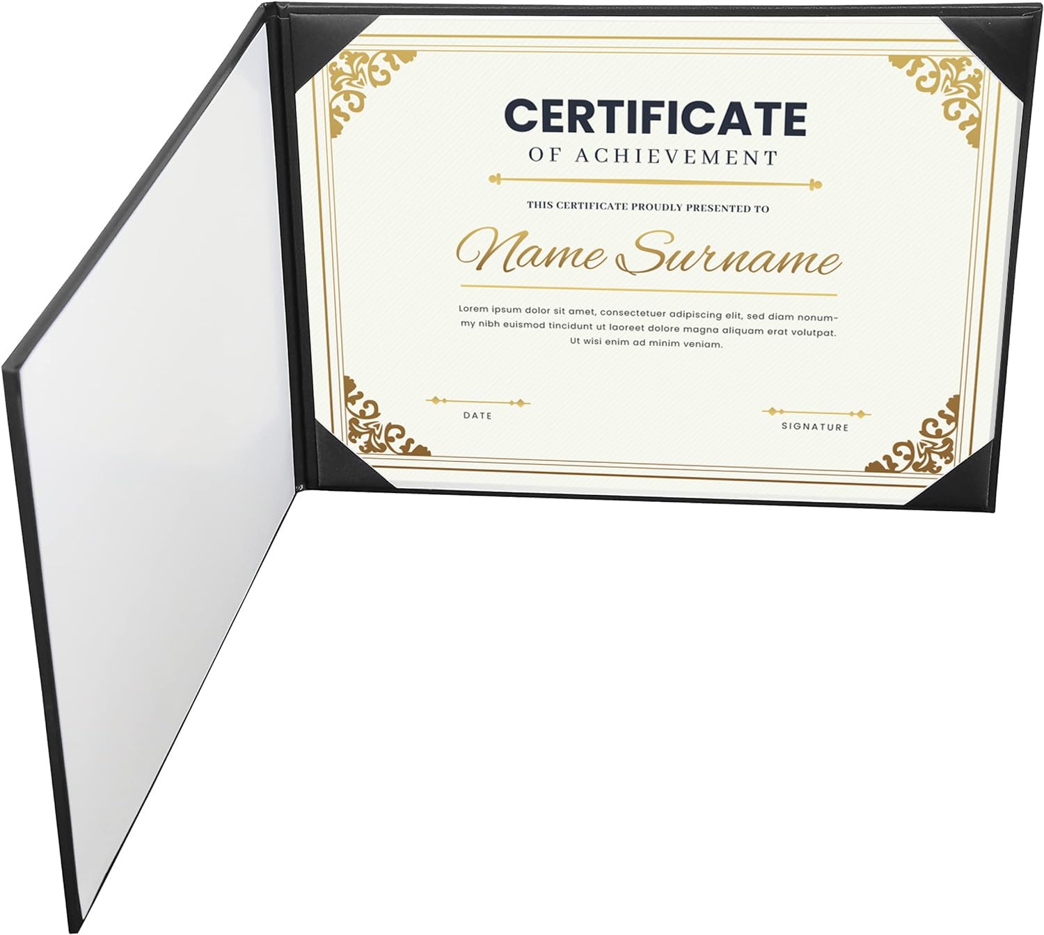 MyGradDay Diploma Cover Holder Graduation Certificate Black