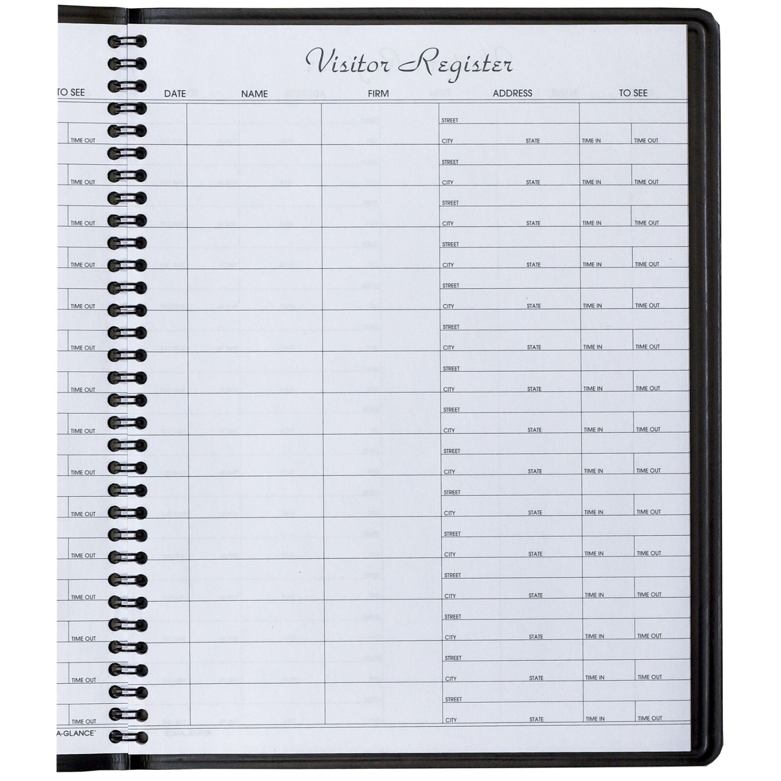 At-A-Glance 80-580, 80-580-05 Visitor Register, 8-3/8 x 10-7/8″