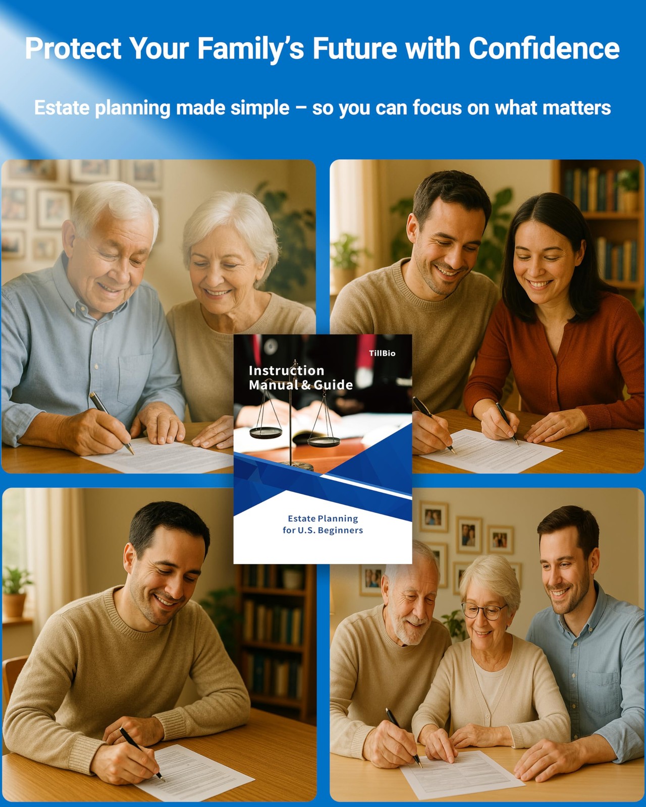 TillBio 2026 4-in-1 Estate Planning Kit – Includes Last Large, Black&red