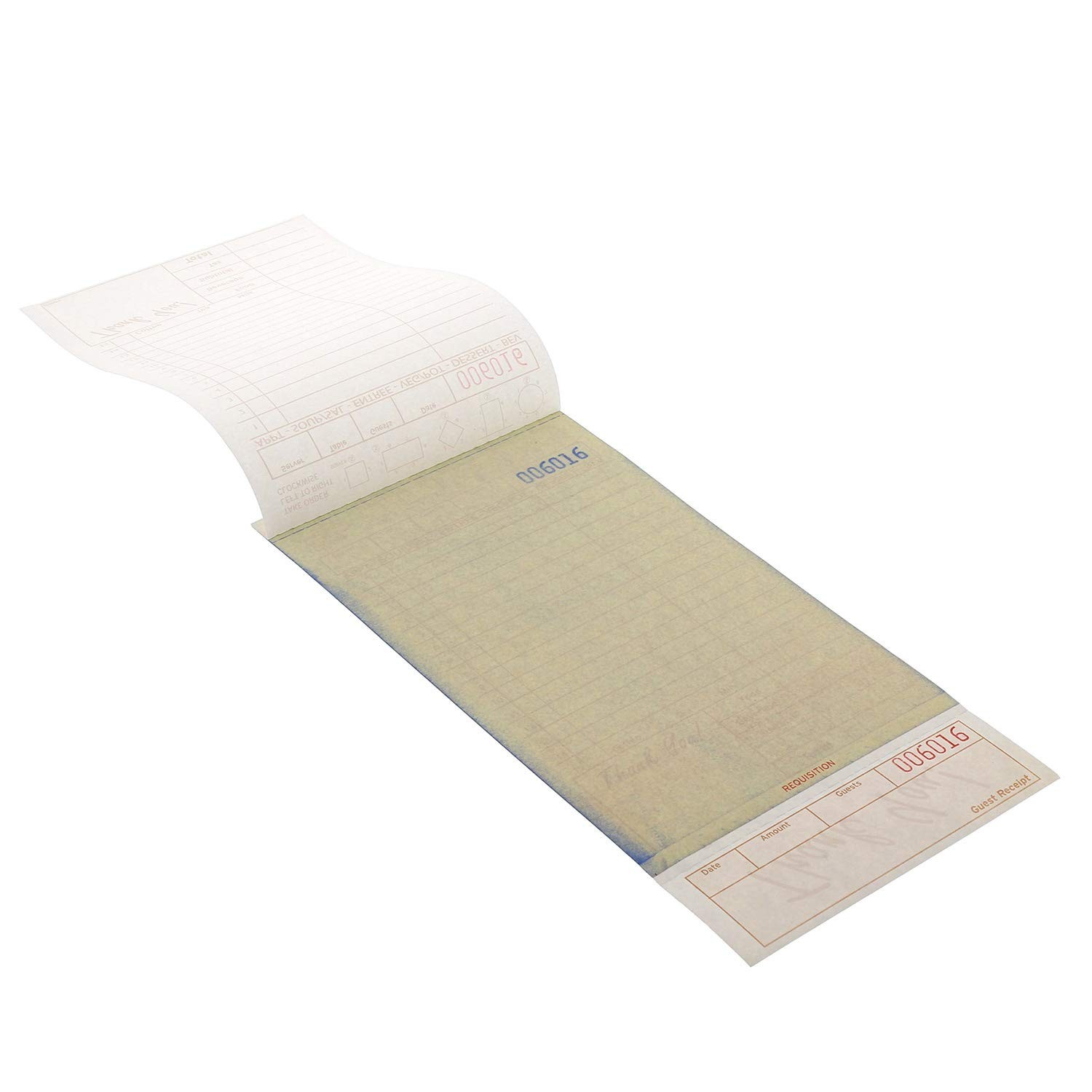 Guest Check Loose-Pack Refill – 15 Lines, Carbonless, 4.2″x8.5″, 200 Forms/Pad