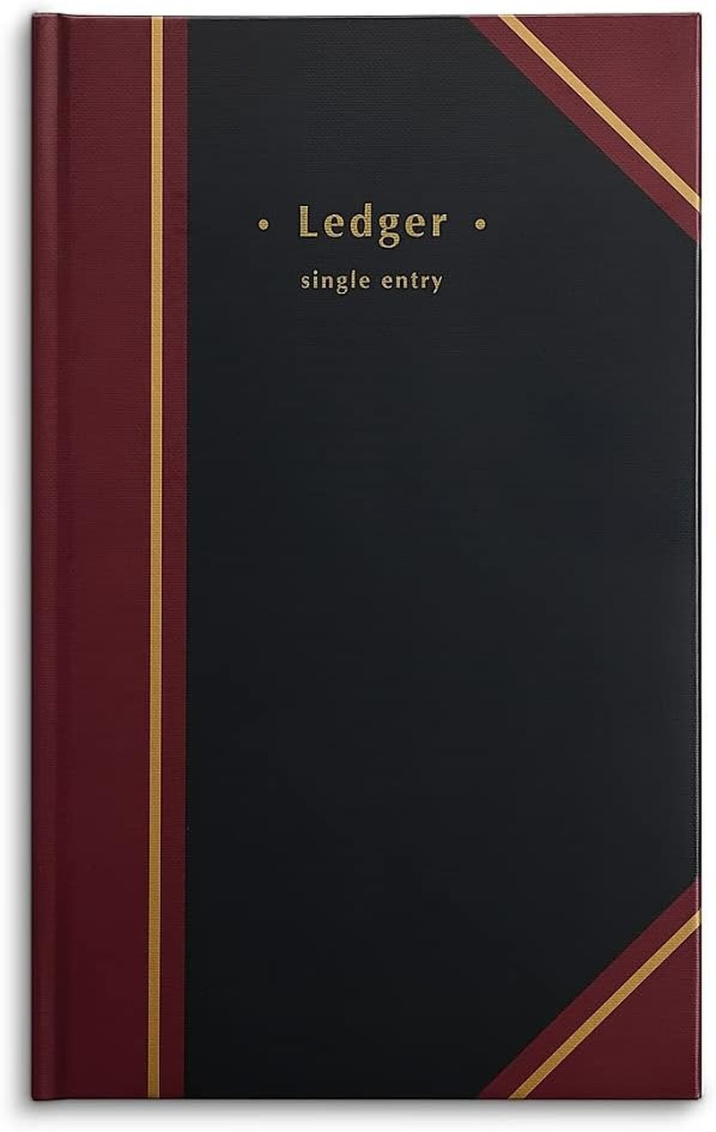 Black Ledger Book 11.75 x 7.31 Inches – Model 217679