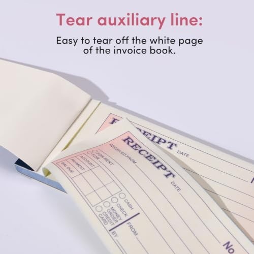 42 Pack Carbonless Receipt Books 2-Part 50 Sets Each for Small Business