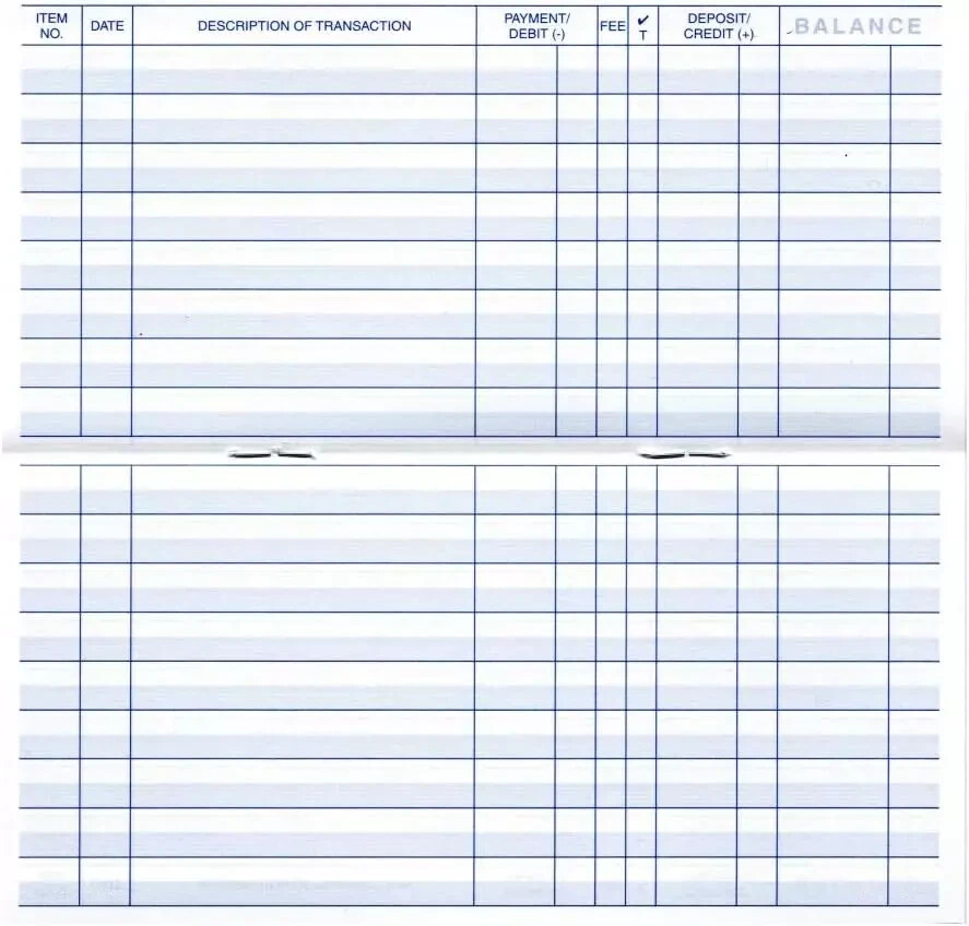 Magnolia Registers 12 Check Registers, 2024-2025-2026, for Personal Checkbook