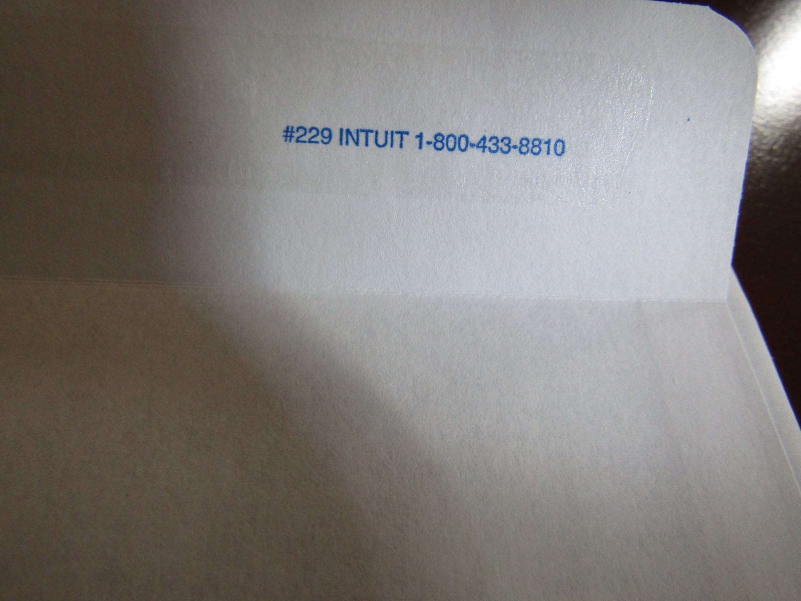 Intuit Quickbooks Envelopes #8 Genuine Intuit w Self Adhesive Security 1 Count
