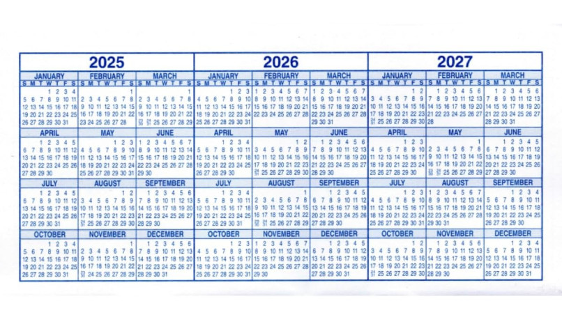Checkbook Registers 12 Pack 2025-2027 Calendar Check Register Ledger