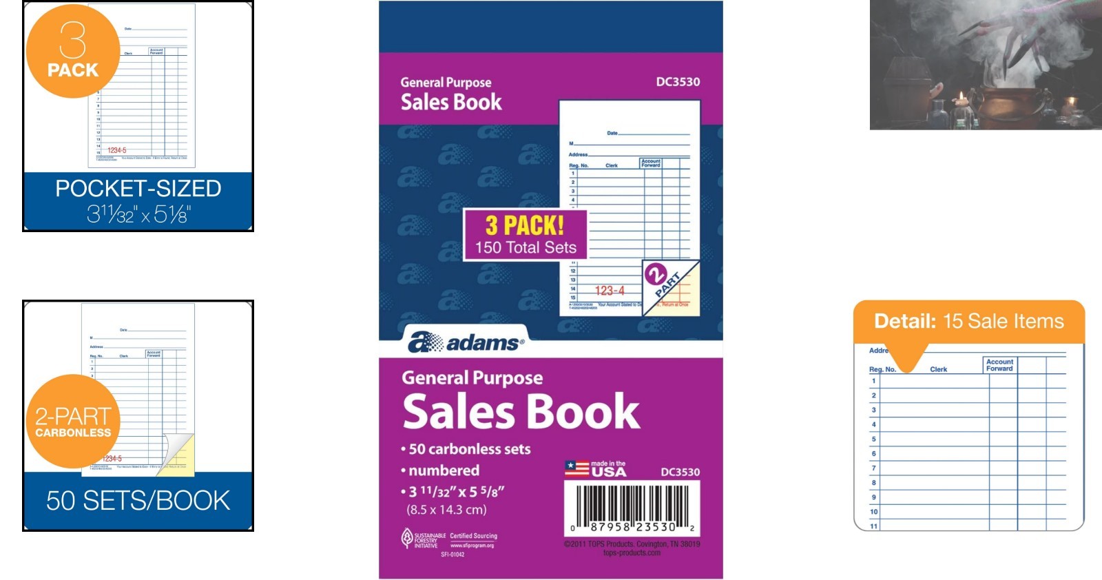 Compact 2-Part Sales Order Books – 50 Sets Each, Pack of 3 for Easy Invoicing
