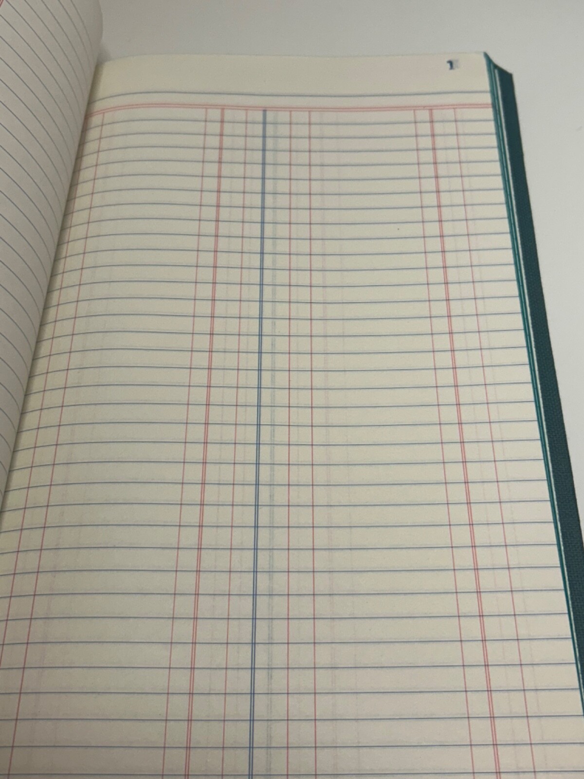 Vintage BOORUM & PEASE & NATIONAL Columnar & Ruled Line LEDGER BOOKS – Qty 2 NOS