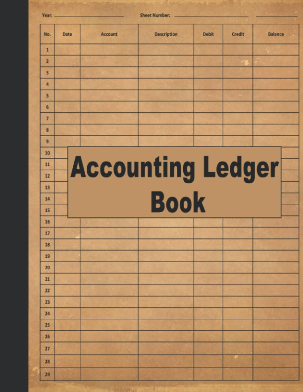 Accounting Ledger Book: Account Ledger Book, Bookkeeping Record Book, Small B…