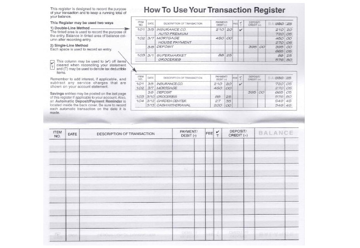 Checkbook Registers 12 Pack 2025-2027 Calendar Check Register Ledger
