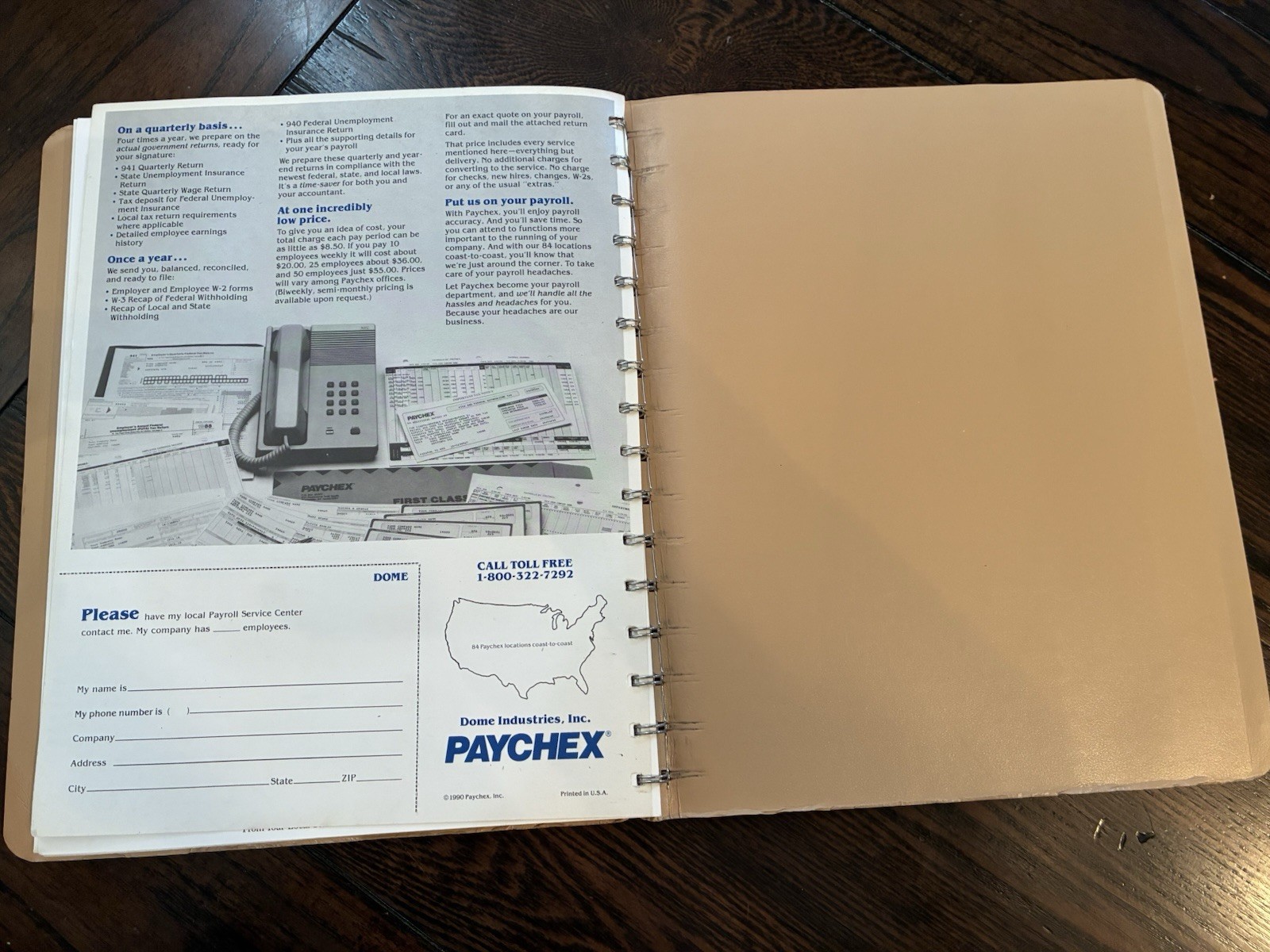 DOME Simplified Monthly Bookkeeping Record Spiral Bound #612 Nicholas Picchione