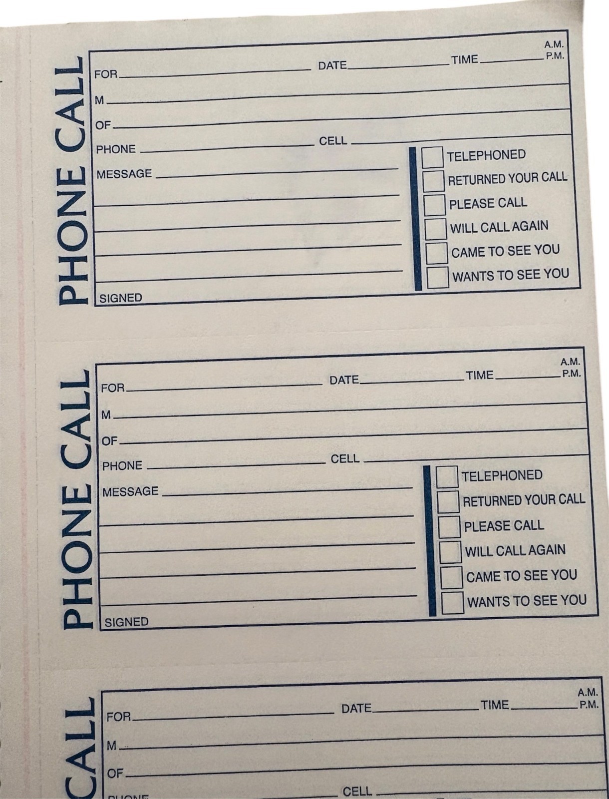 Adams SC1154D Phone Message Book 400 2-Part Carbonless Forms Spiral-Bound