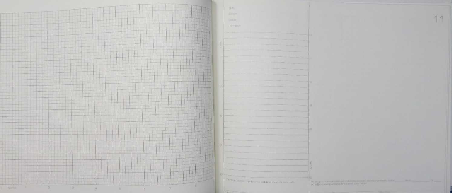 I.D.E.A Inventor’s Journal Hard Cover Note Book Silver Size 9 x 10.5