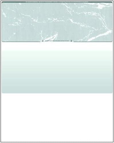 COMPUCHECKS 54002/ 500 sheet STANDARD Security CHECKS Marble Top Green 24 lb/92