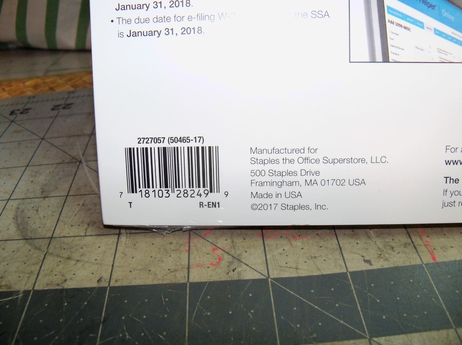 Staples 2017 Tax Forms Helper Online W-2 Forms Kit 24 6 Part Sets Filing PC /Mac