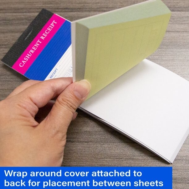 2 PACK BAZIC Cash Receipt Book, 50 Sets 7 1/2″x2 3/4″ 2-Part Carbonless