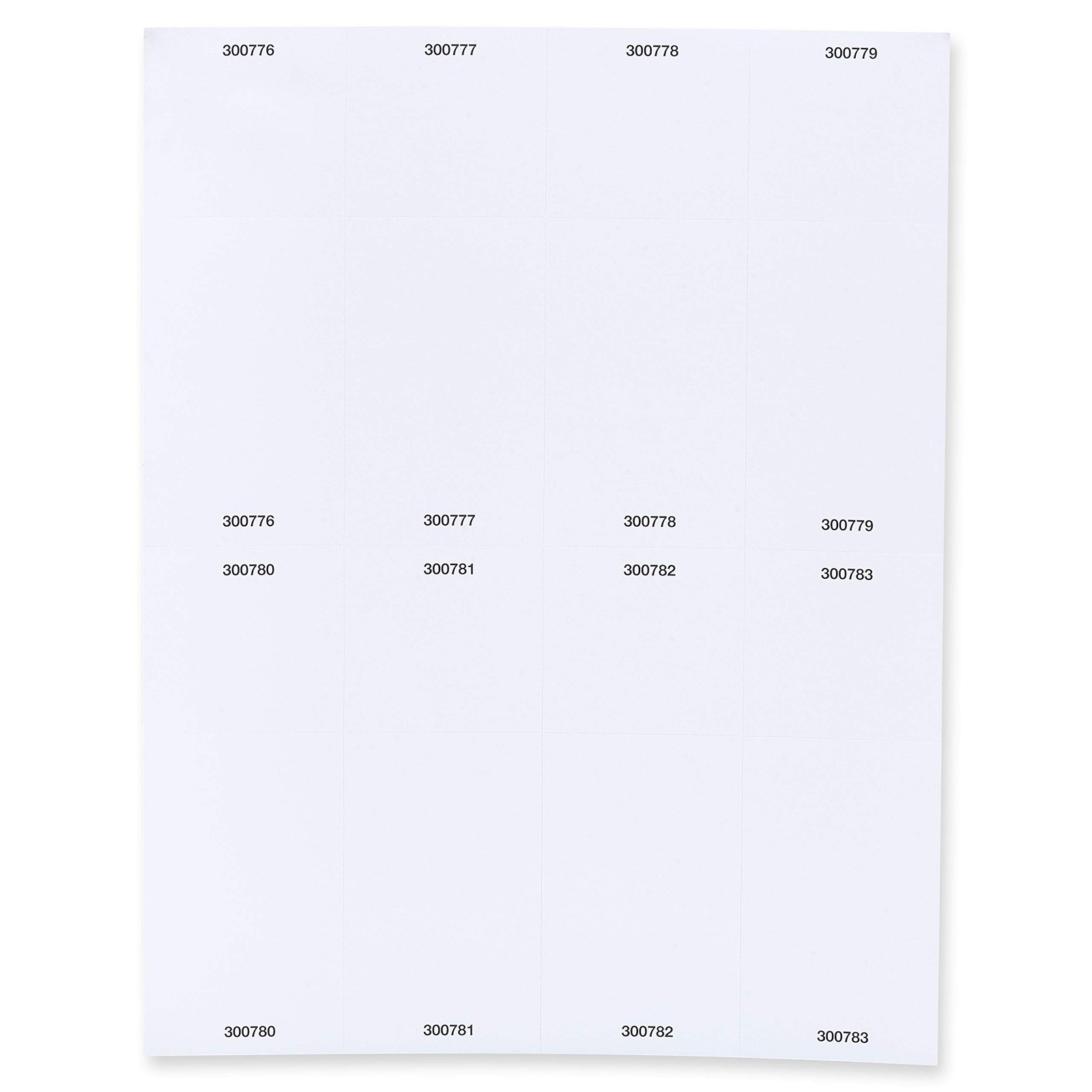 Printable Raffle and Event Tickets (Numbered) – 50 8.5 x 11 inches, White