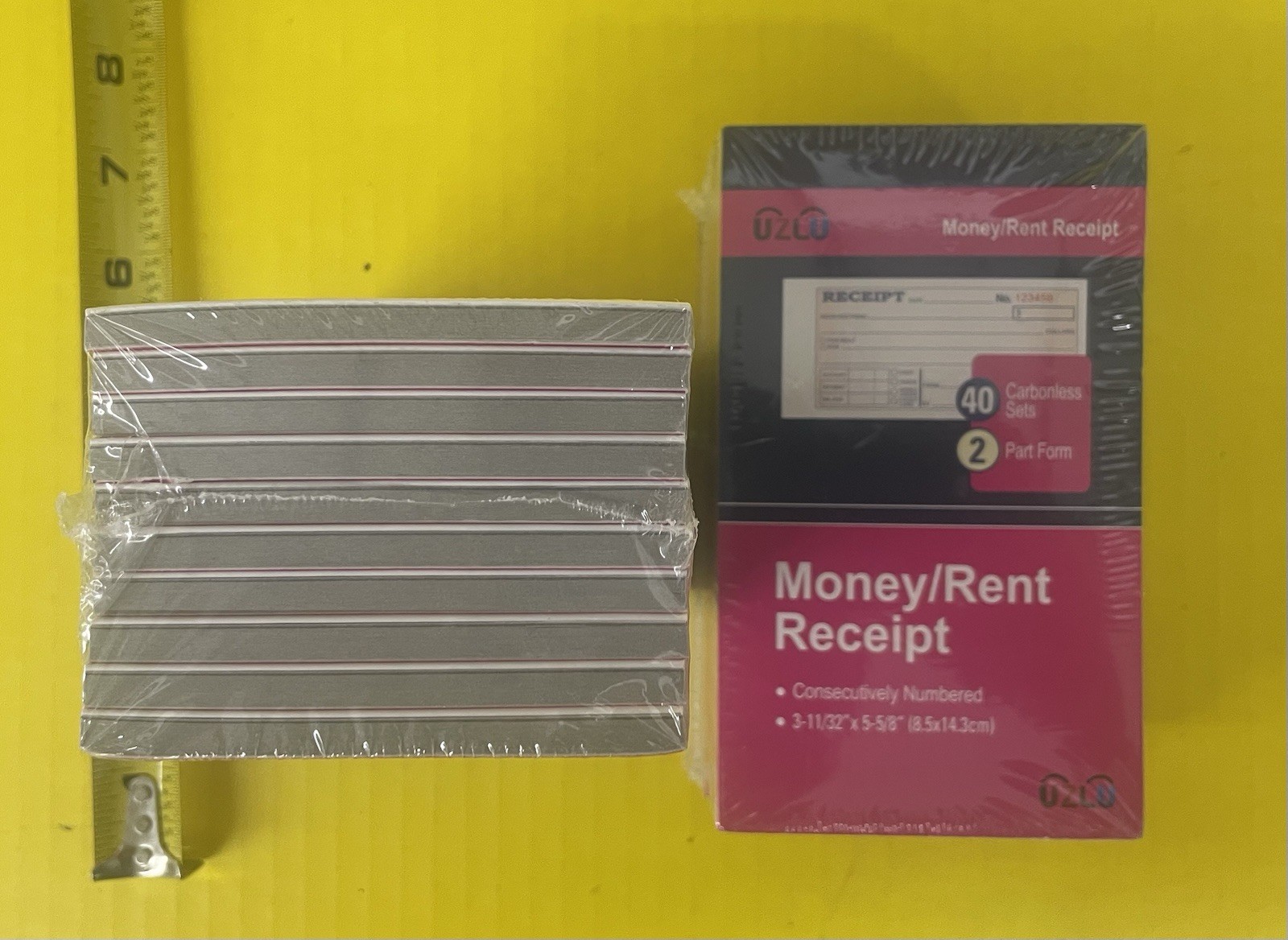 20 Packs Money and Rent Receipt Book, 3-11/32″ x 5-5/8″ 800 Total Carbonless