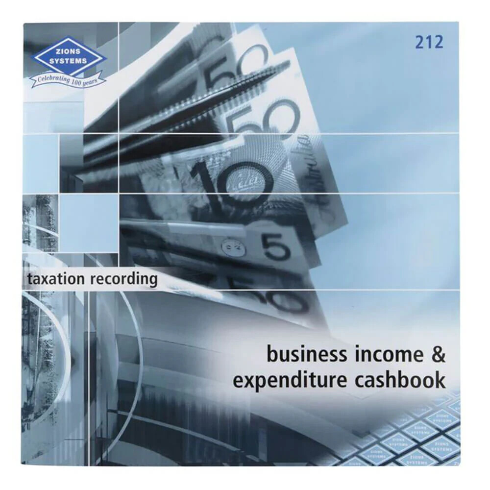 Zions Business Income And Expenditure Cashbook 212 Taxation Recording