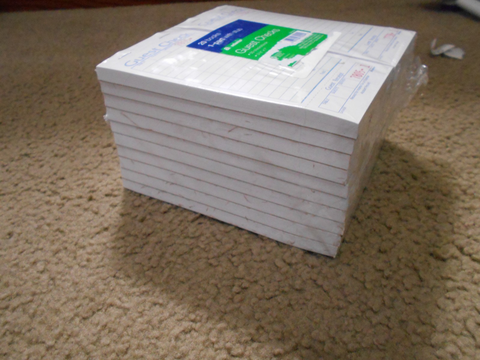 Adams 1-Part Guest Check Books w/stubs 3 3/8 x 7, 20 Pads, 1000 total checks