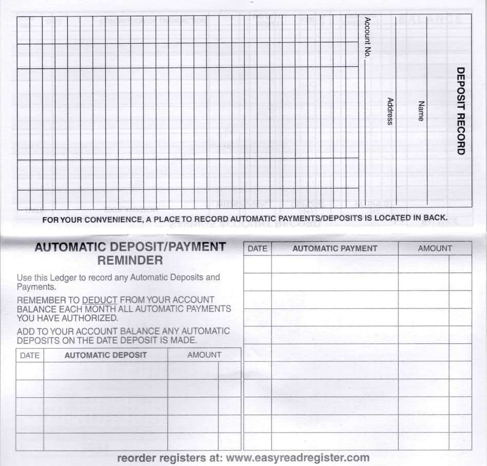 12 Checkbook Transaction Registers 2025-2026-2027 Calendars Check Book Bank …