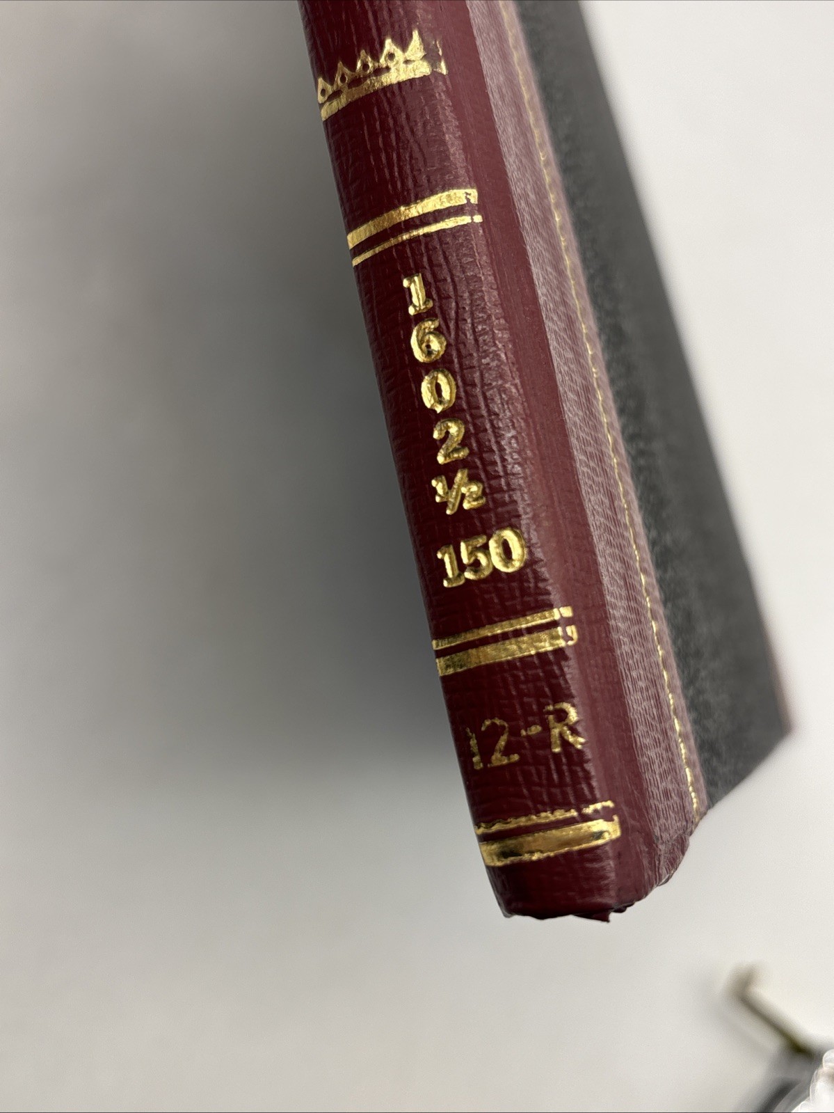 VTG Boorum Columnar Accounting Book 12 Column Black Cover 80 Pages 1602 1/2