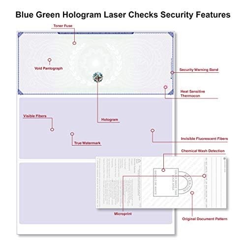 Blank Hologram Premium Computer Checks, Top High Security Laser Checks with P…