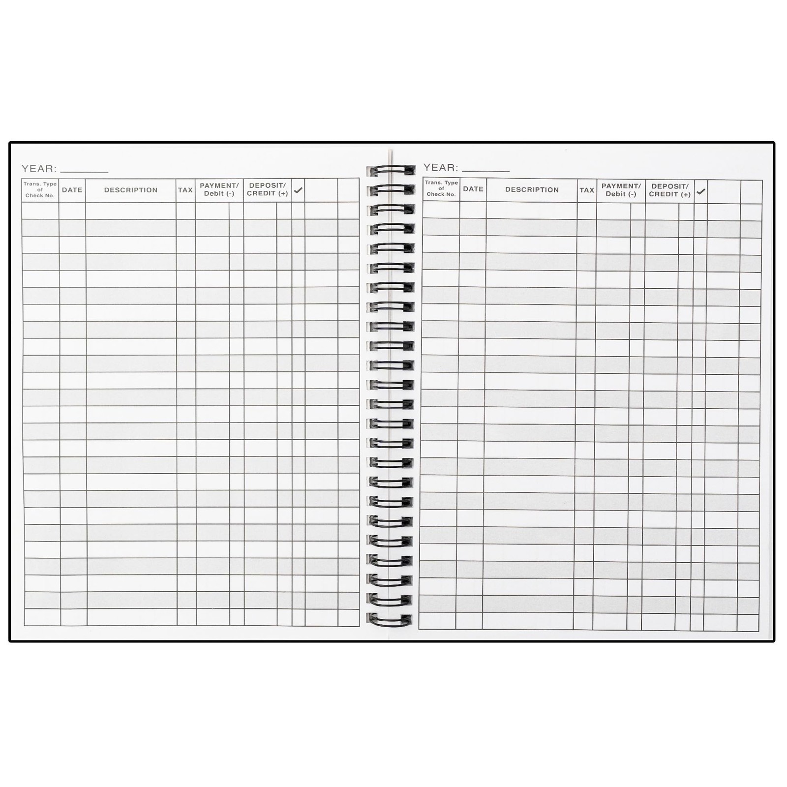 2 Pack Expense Tracker Ledger Book- Finance Black – 2 Pack, – 2