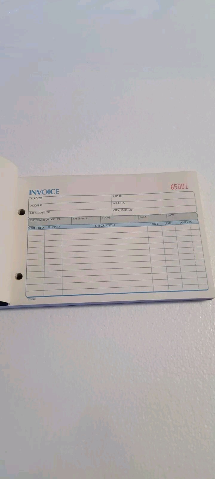 Adams 3-Part Carbonless Invoices Book 8 7/16″W x 5 9/16″L 50 Book TC5840 NEW