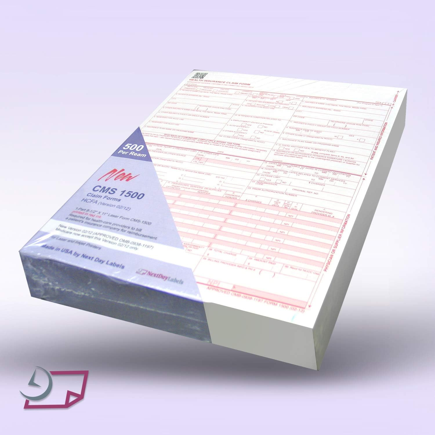 – CMS 1500 / HCFA 1500 Insurance Claim Forms – Laser/Ink-Jet Compatible (New …