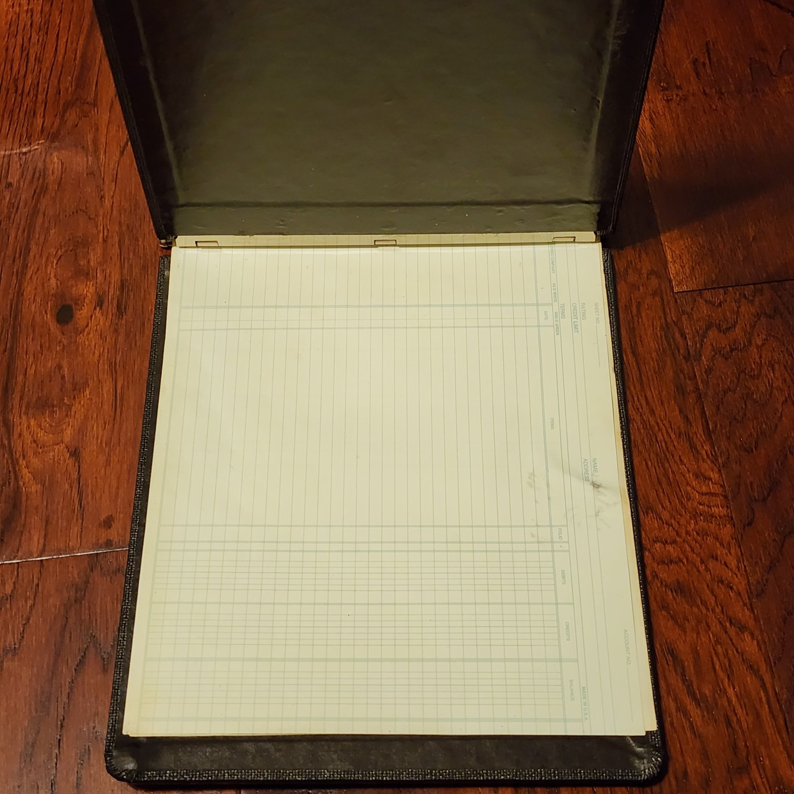 Vintage General Chicago R41-40 Vinyl Guarded Post Binder Ledger Metal Locking Hi