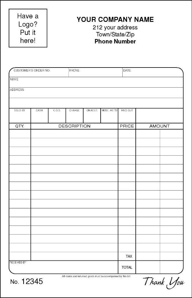2000 Multi-Purpose Receipts / Numbered / 2 Part Carbonless / 5.5 x 8.5 TMG014