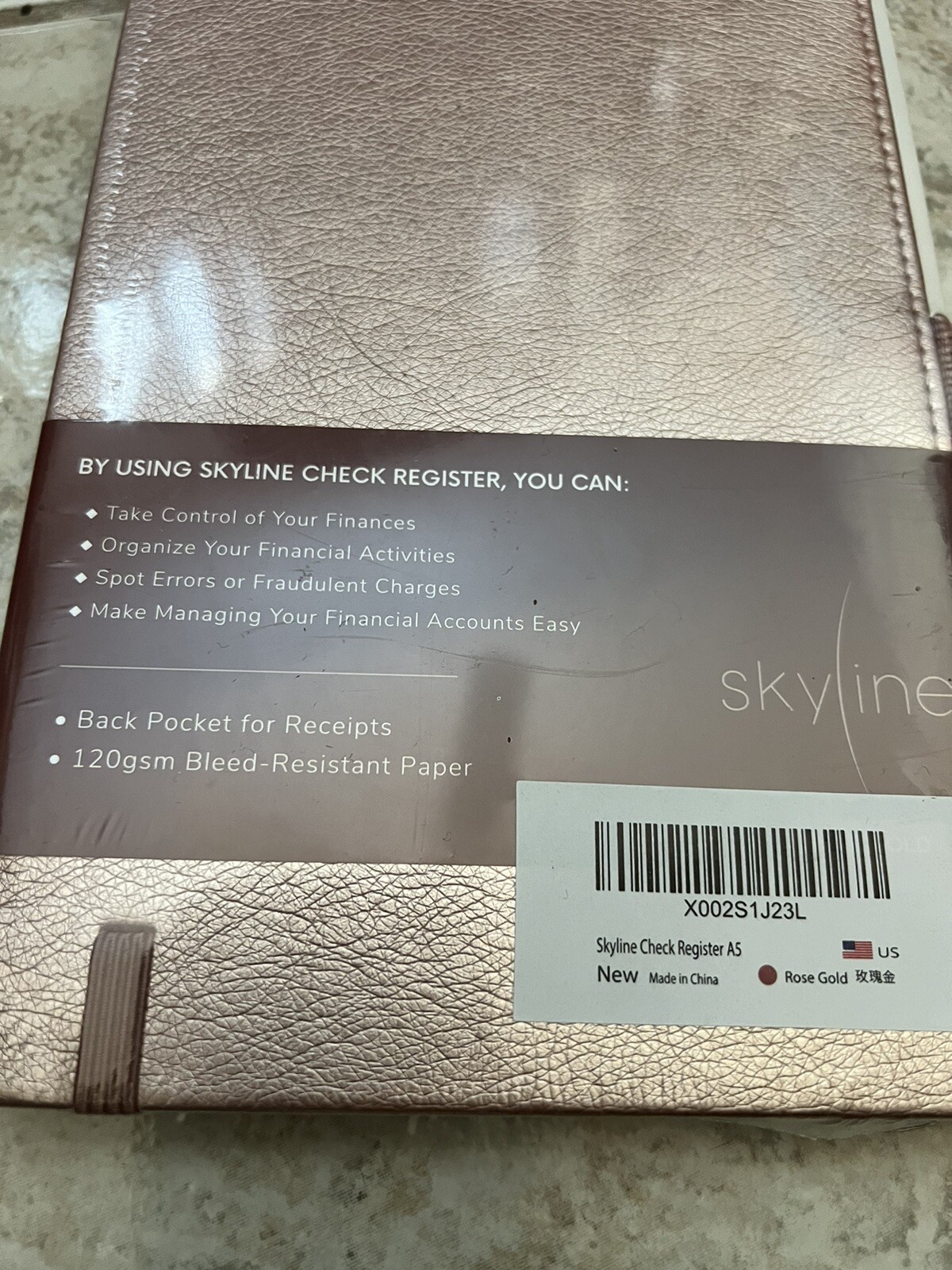 Skyline Check Register – Accounting Ledger Log Book for Income & Expenses