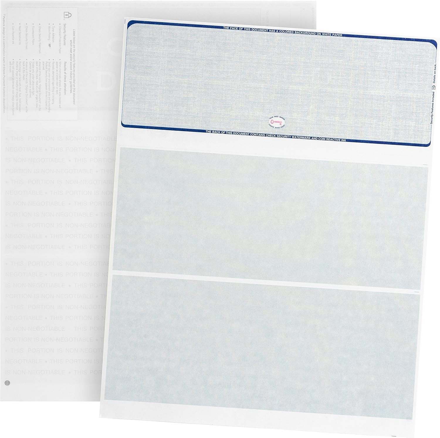 Complete Check Printing Solution – 500 Blank Check Stock for Secure Processing
