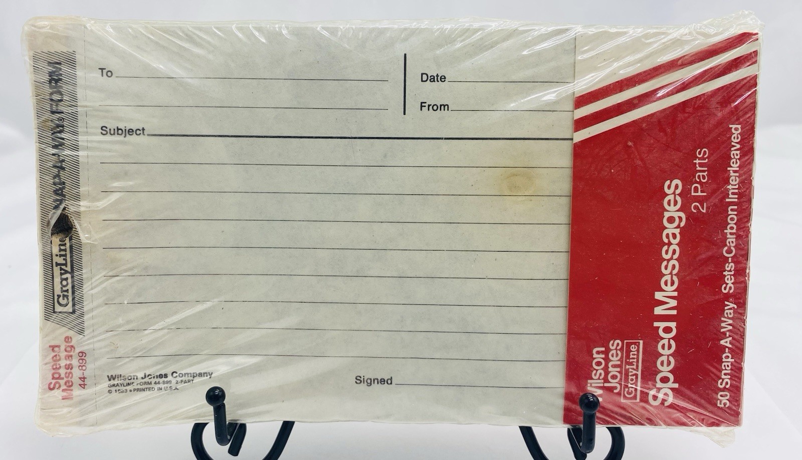 ~NOS~ 1980’s WILSON JONES GRAY LINE SPEED MESSAGES 2 PART 50 SNAP-A-WAY FORM