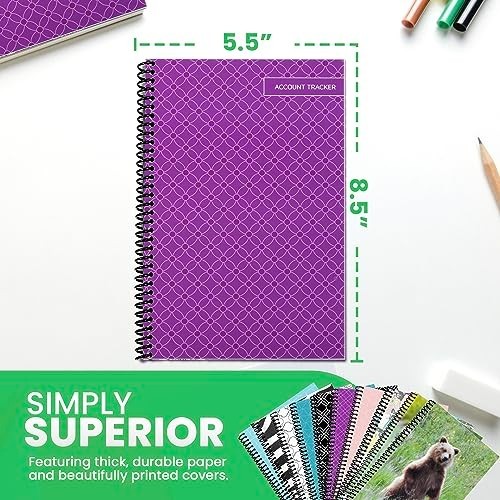 Premium Check Book Register & Debit Card Ledger Notebook – Expense Tracker, 2 Pc