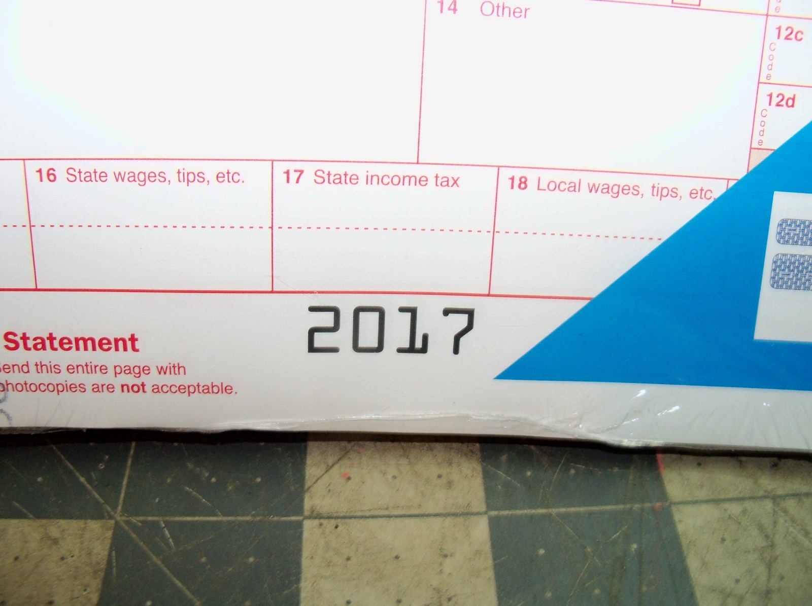 50 Count Pack of Staples 2017 IRS Tax W-2 6-Part Form Sets Brand New PC / Mac W2