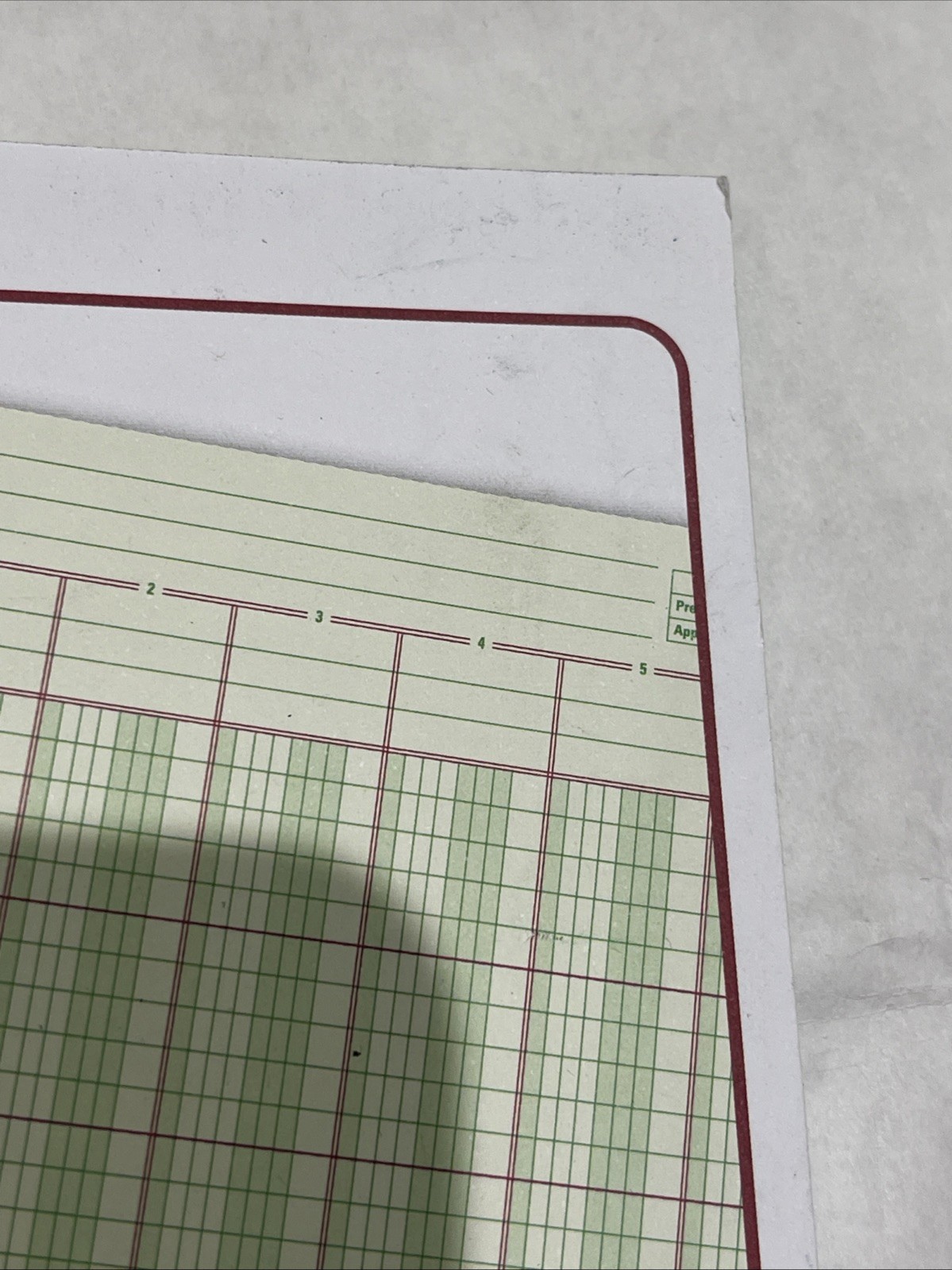 Qty 2 New Tops Adams 6-Column Columnar Pad 8 1/2 x 11″ 50 sheets ea ACP85116 LOT