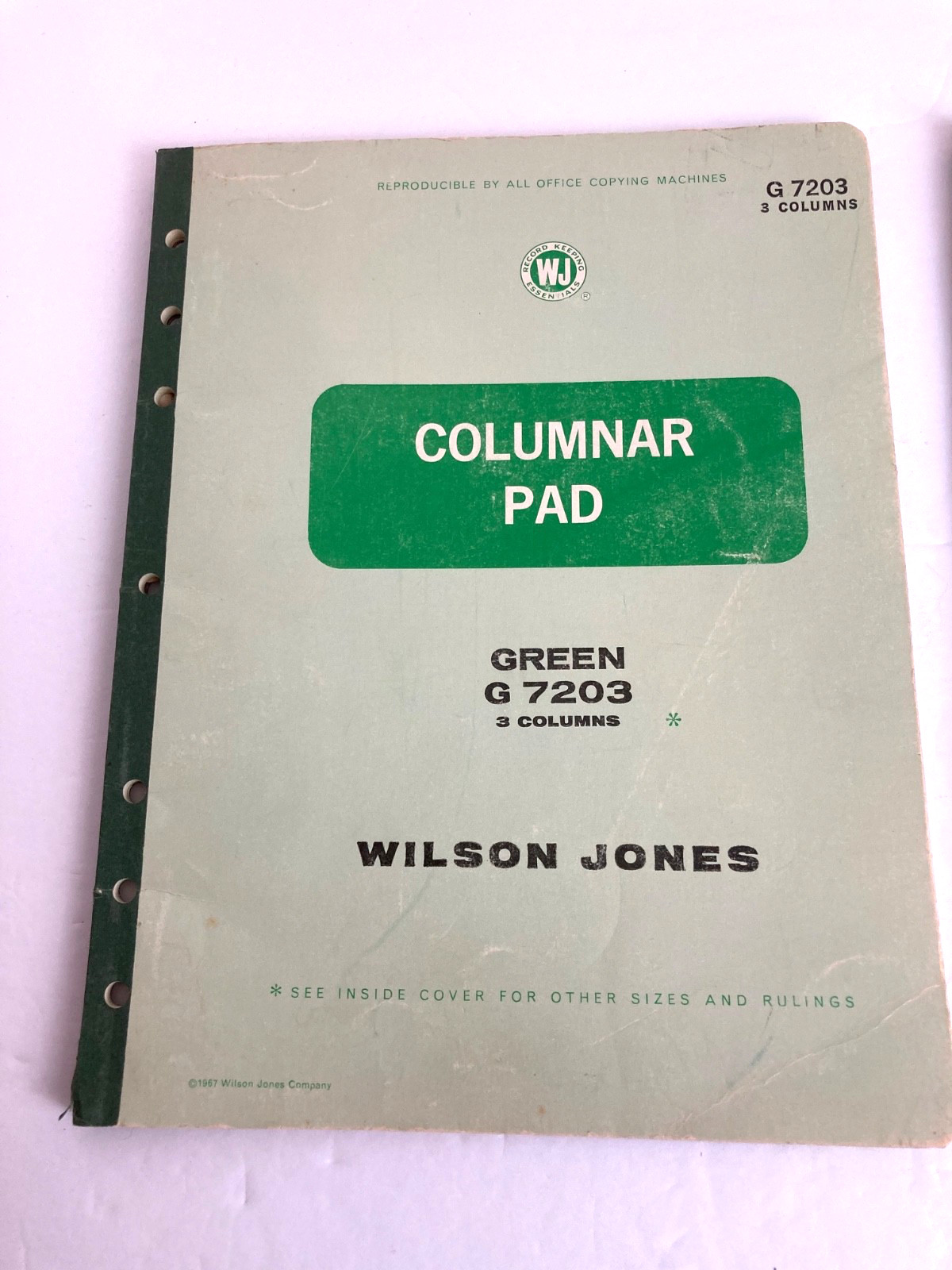 Columnar Ledger Pads 1967 Wilson Jones G7203 G7206 3 & 6 Column Vintage