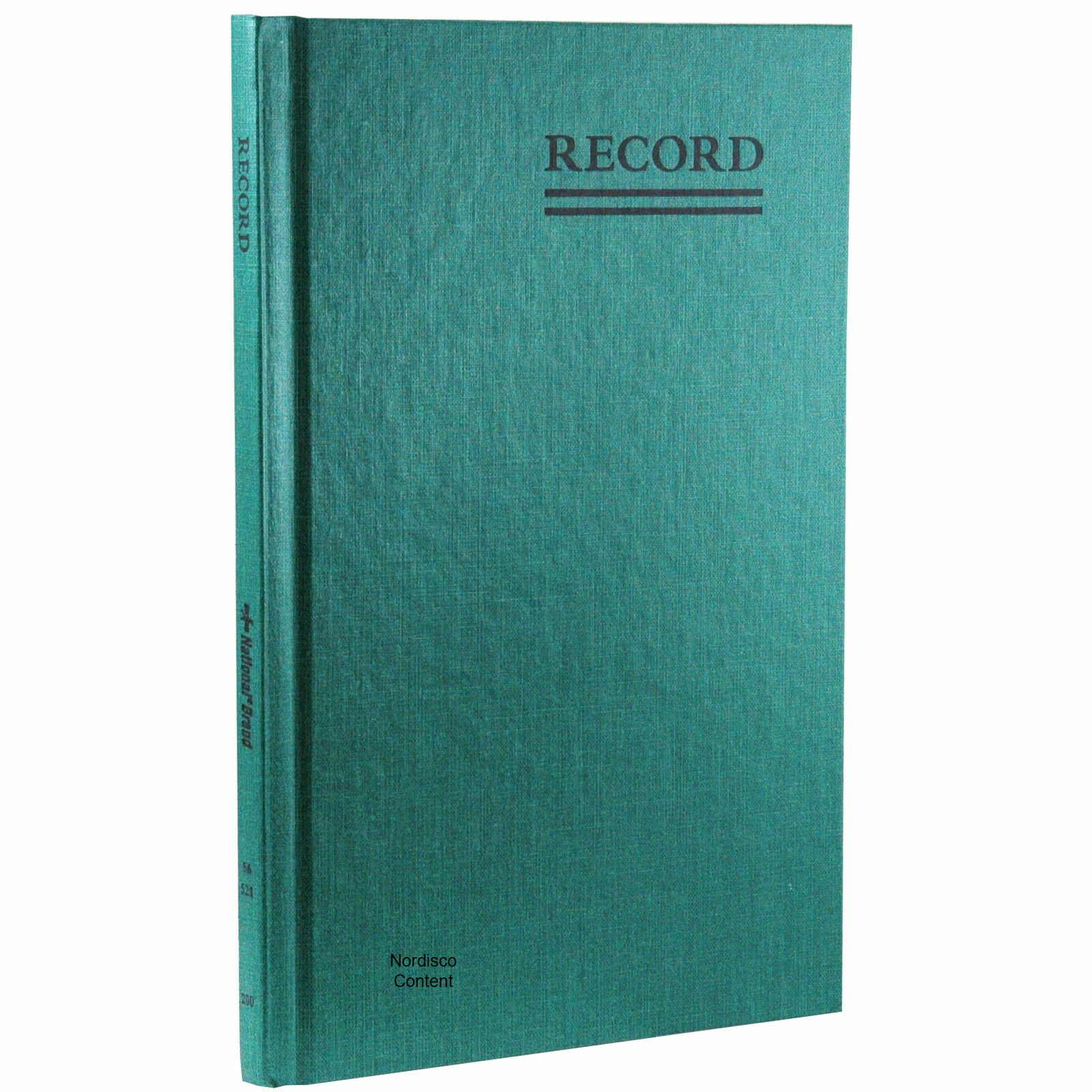 NEW National Avery 4 Account Record Notebook Green Red Black 9 5/8×6.25 7.5×9.5