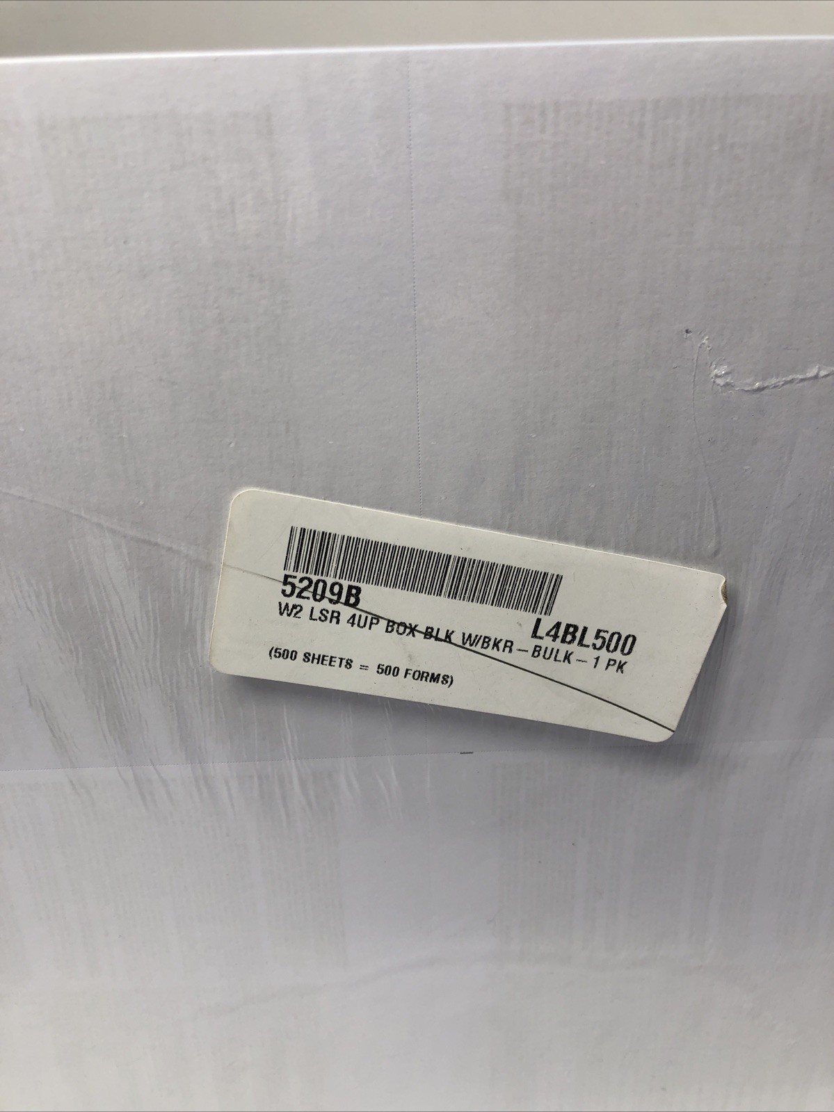 Blank W2 4 Up Tax Forms 2022 Instructions in Back of The Form 5209B (500 Pack )