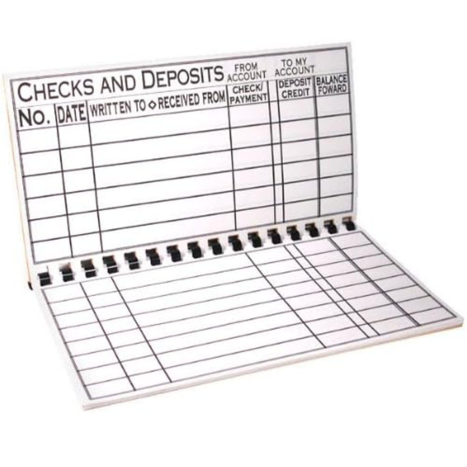 Jumbo Print Check Register Book – Large Print, Easy-to-Read, Spiral Bound, 56 Pa