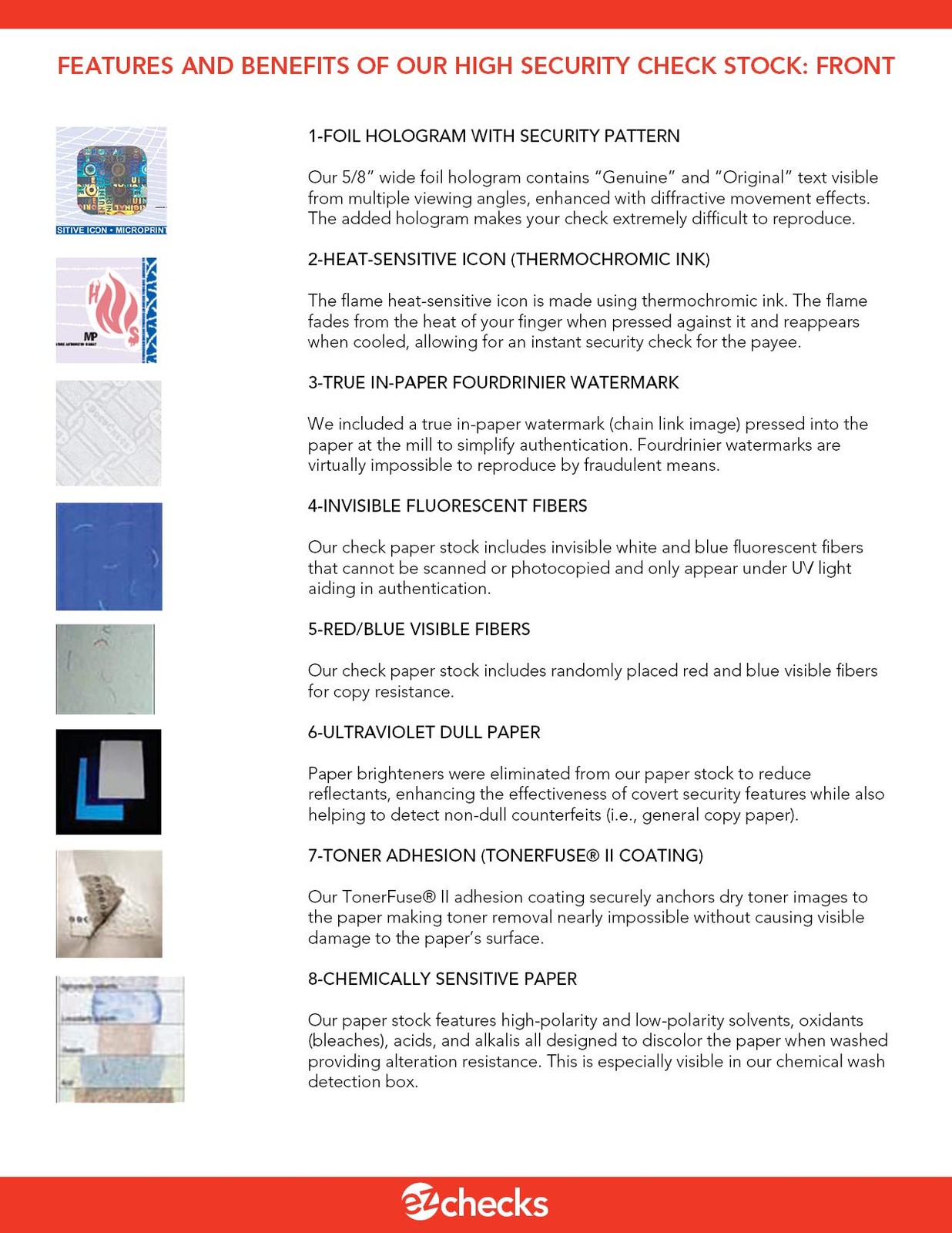 3 Checks Per Page Hologram High Security Laser Check Stock | 150 Sheets/450 C…